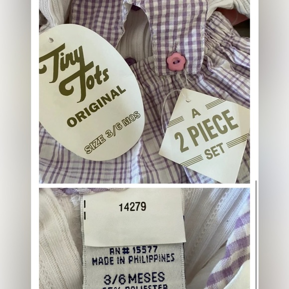 Tiny Tots vintage set 3/6m - Picture 2 of 3